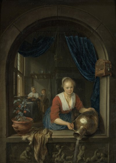 Magd am Fenster von Gerrit Dou